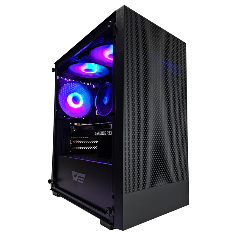 Alpha M305 TG Black Desktop Gaming PC | AMD Ryzen 5 5500 | 16GB RAM | 512GB SSD | RTX 3050 | Windows 11 Pro