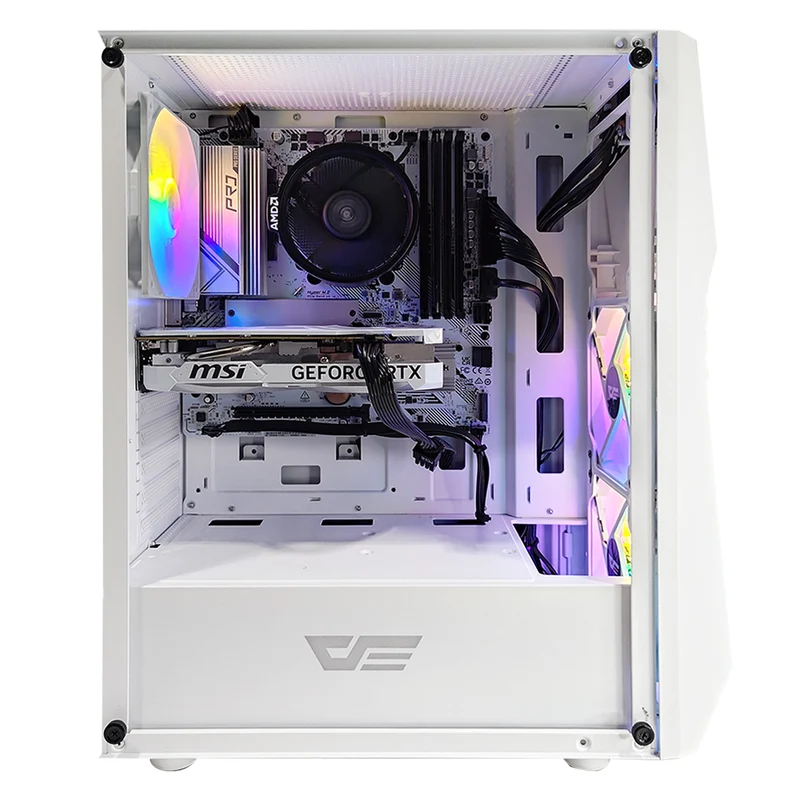 Alpha DK 150 White Desktop Gaming PC | AMD Ryzen 5 5600 | 16GB RAM | 512GB SSD | RTX 4060 | Windows 11 Pro