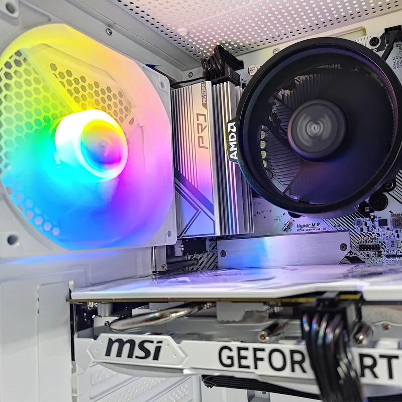 Alpha DK 150 White Desktop Gaming PC | AMD Ryzen 5 5600 | 16GB RAM | 512GB SSD | RTX 4060 | Windows 11 Pro