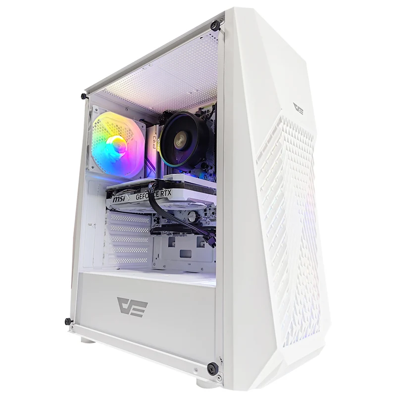 Alpha DK 150 White Desktop Gaming PC | AMD Ryzen 5 5600 | 16GB RAM | 512GB SSD | RTX 4060 | Windows 11 Pro