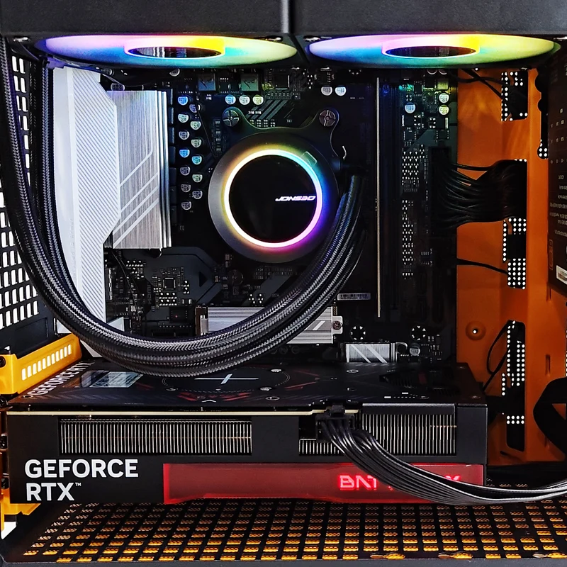 Sigma Z20 Orange Black Desktop Gaming PC | AMD Ryzen 5 7500F | 16GB RAM | 1TB SSD | RTX 5060 Ti OC | Windows 11 Pro