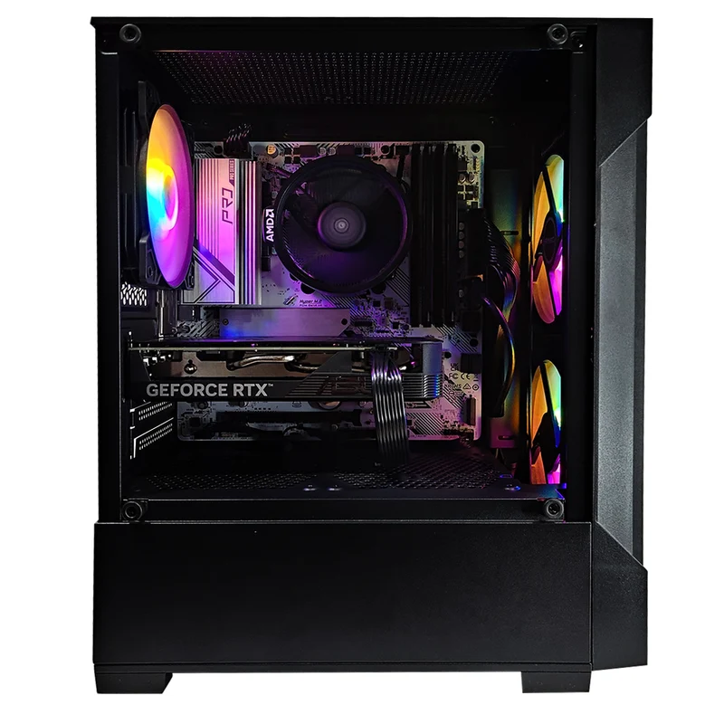 Alpha VX100M Black Desktop Gaming PC | AMD Ryzen 5 5600 | 16GB RAM | 512GB SSD | RTX 4060 | Windows 11 Pro