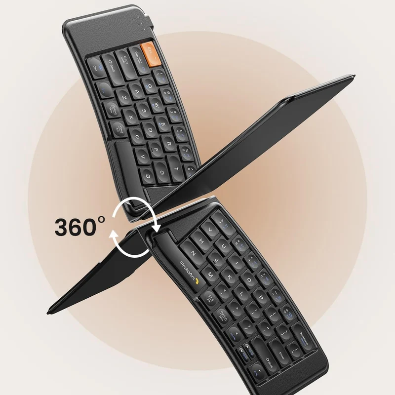 ProtoArc XKM03 Foldable Multi-Device Bluetooth Keyboard and Mouse Combo (Black) (CP014997)