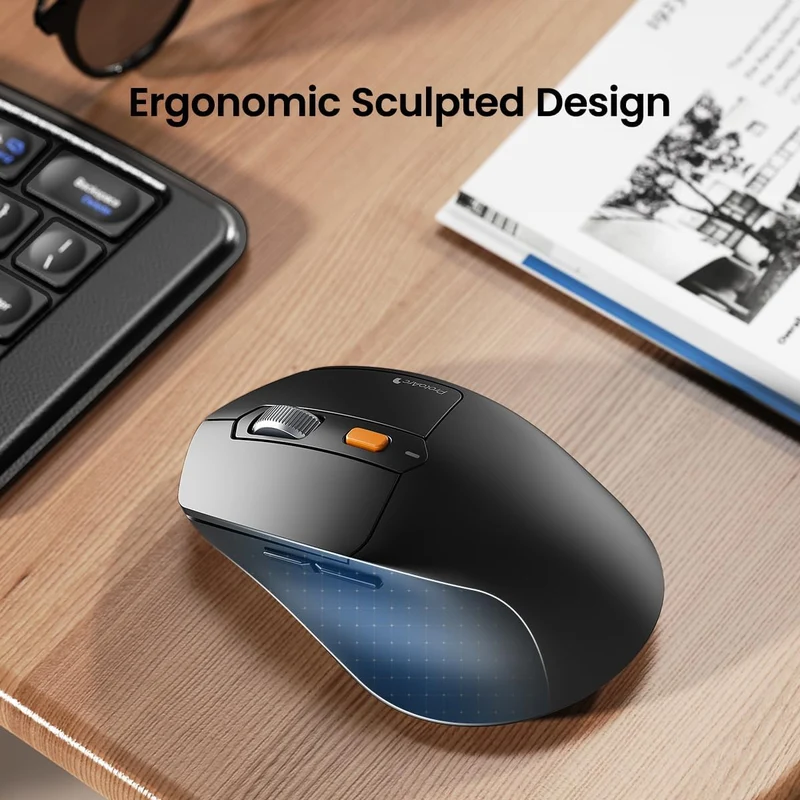 ProtoArc XKM03 Foldable Multi-Device Bluetooth Keyboard and Mouse Combo (Black) (CP014997)