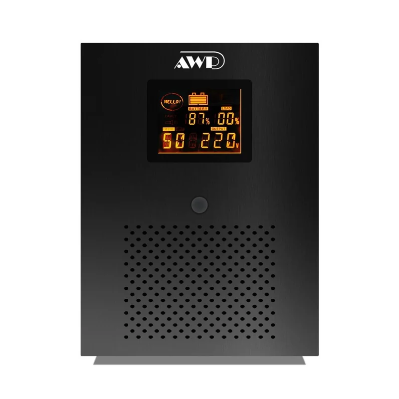AWP Aide LCD 3000VA 1800W Line-Interactive UPS with Stabilizer