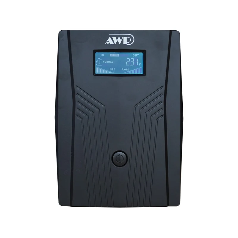 AWP Aide LCD 2000VA 1200W Line-Interactive UPS with Stabilizer
