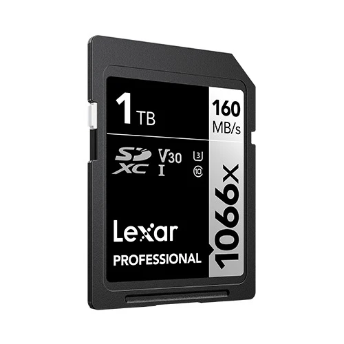 Lexar Professional 1066x SDXC UHS-I C10 U3 V30 160MB/s Read 120MB/s Write SD Card SILVER Series (256GB, 1TB)