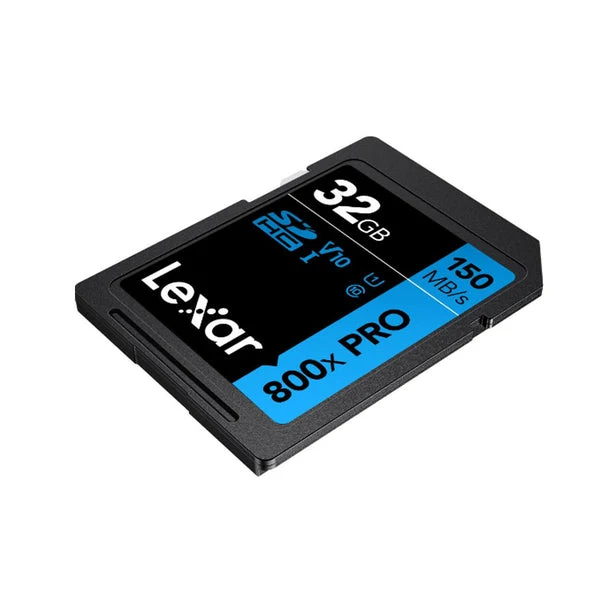 Lexar High-Performance 800x PRO 32GB SDHC UHS-I C10 U1 V10 150MB/s Read SD Card BLUE Series (LSD0800P032G-BNNNG)