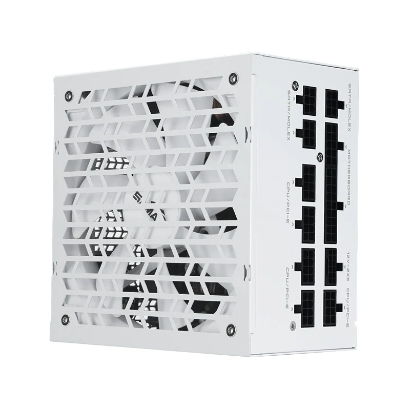 Sama G1000 1000W 80+ Gold ATX 3.1 PCIe 5.1 Ready Fully Modular Power Supply with Braided Pattern Cables (Black, White)