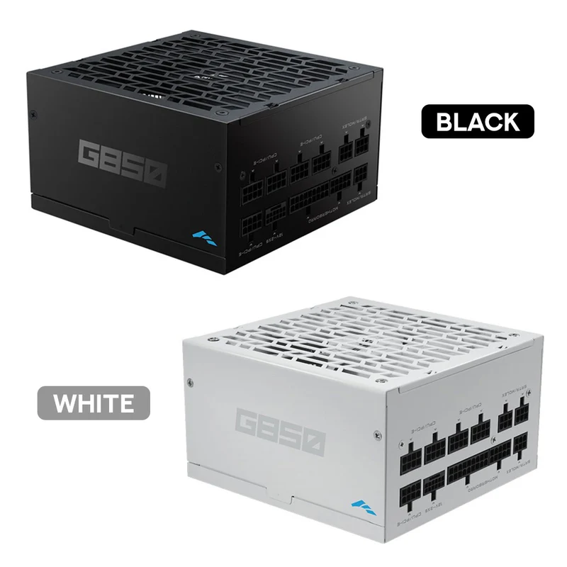 Sama G850 850W 80+ Gold ATX 3.1 PCIe 5.1 Ready Fully Modular Power Supply with Braided Pattern Cables (Black, White)