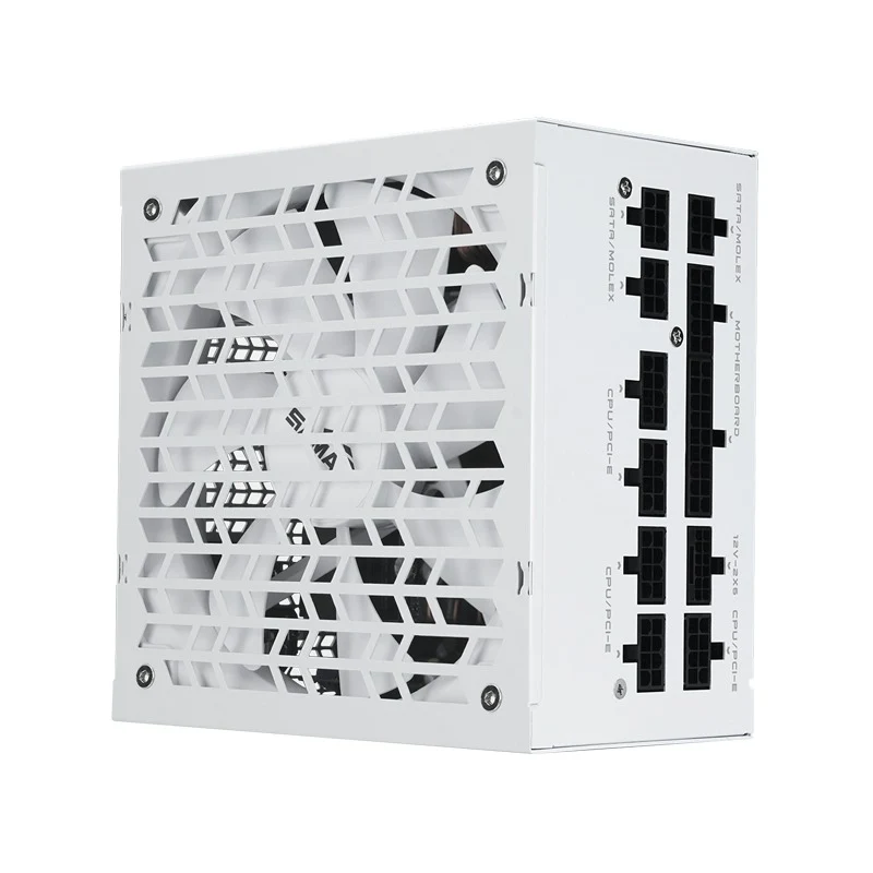 Sama G850 850W 80+ Gold ATX 3.1 PCIe 5.1 Ready Fully Modular Power Supply with Braided Pattern Cables (Black, White)