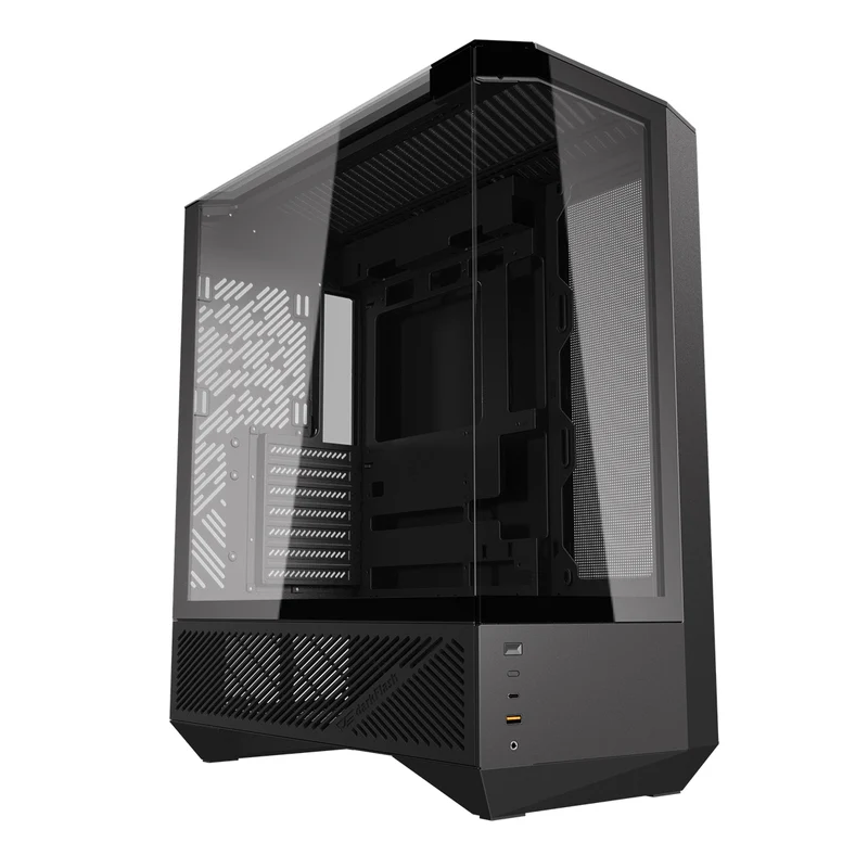 DarkFlash Arcee DY460 TG Side Panel ATX Luxury PC Case (Black, White)