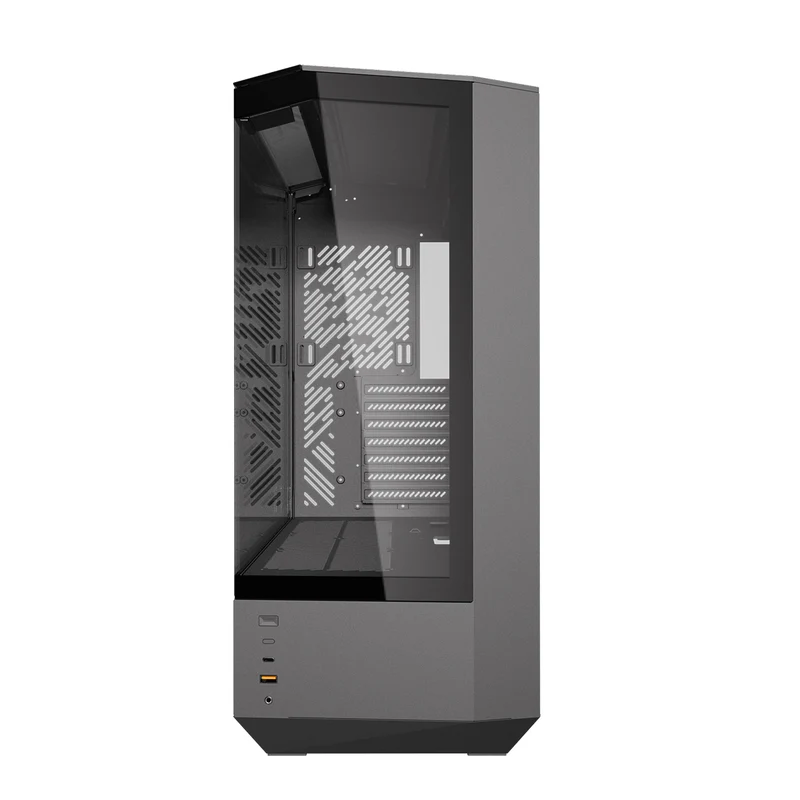 DarkFlash Arcee DY460 TG Side Panel ATX Luxury PC Case (Black, White)