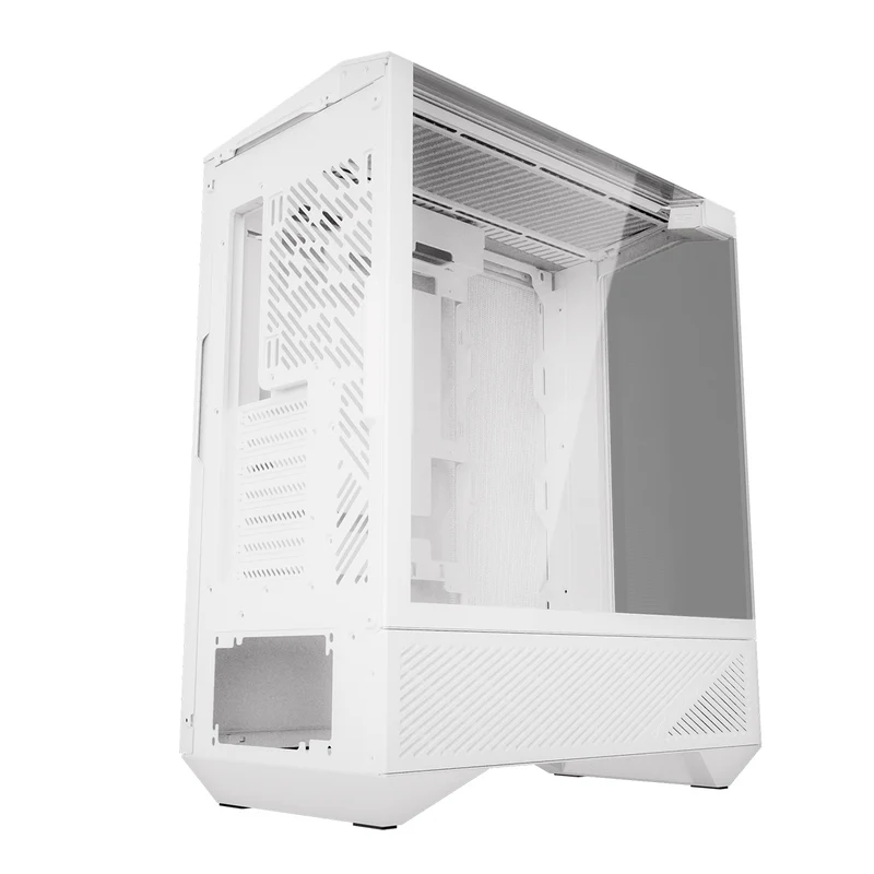 DarkFlash Arcee DY460 TG Side Panel ATX Luxury PC Case (Black, White)