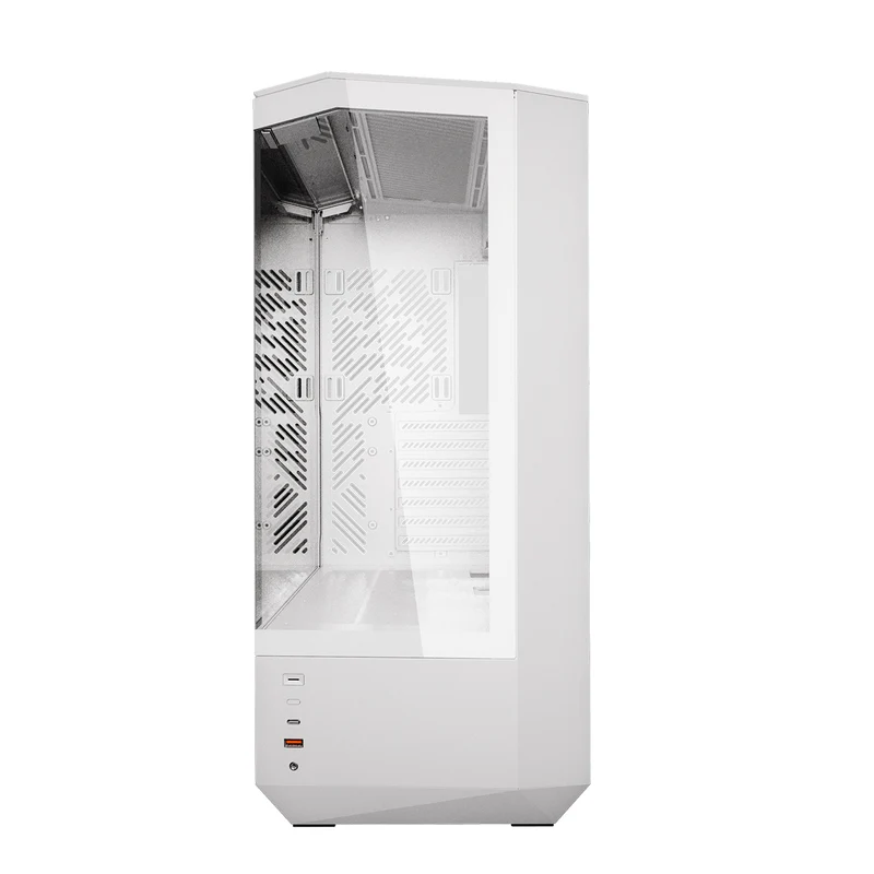 DarkFlash Arcee DY460 TG Side Panel ATX Luxury PC Case (Black, White)
