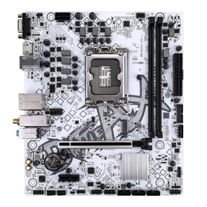 Colorful Battle-AX H610M-E WiFi V20 DDR4 Intel Motherboard White