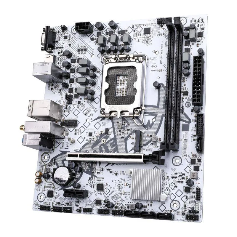 Colorful Battle-AX H610M-E WiFi V20 DDR4 Intel Motherboard White