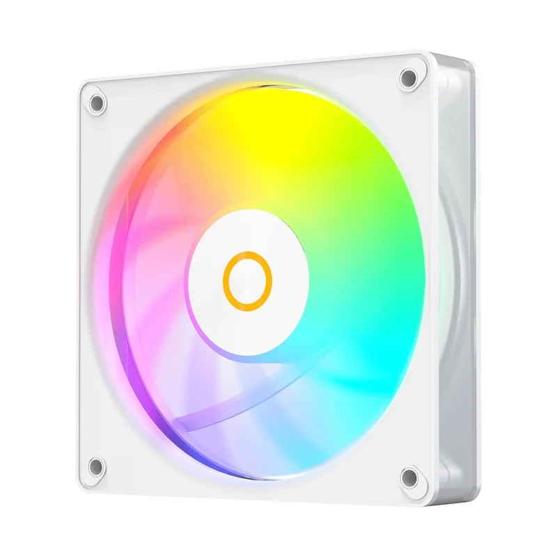 Ocypus Gamma F12 Elite ARGB 3-in-1 120mm PWM Fan with Transparent Frame (Black, White)