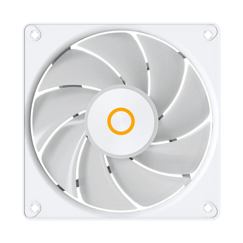 Ocypus Gamma F12 Elite ARGB 3-in-1 120mm PWM Fan with Transparent Frame (Black, White)