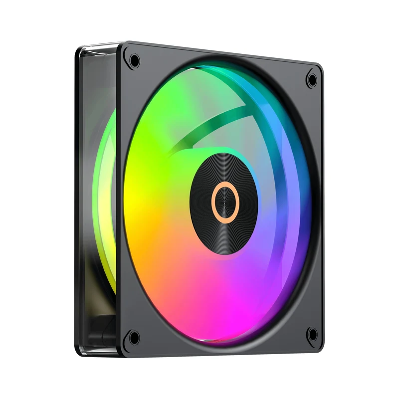 Ocypus Gamma F12 Elite ARGB Reverse Blade 120mm PWM Fan with Transparent Frame (Black, White)
