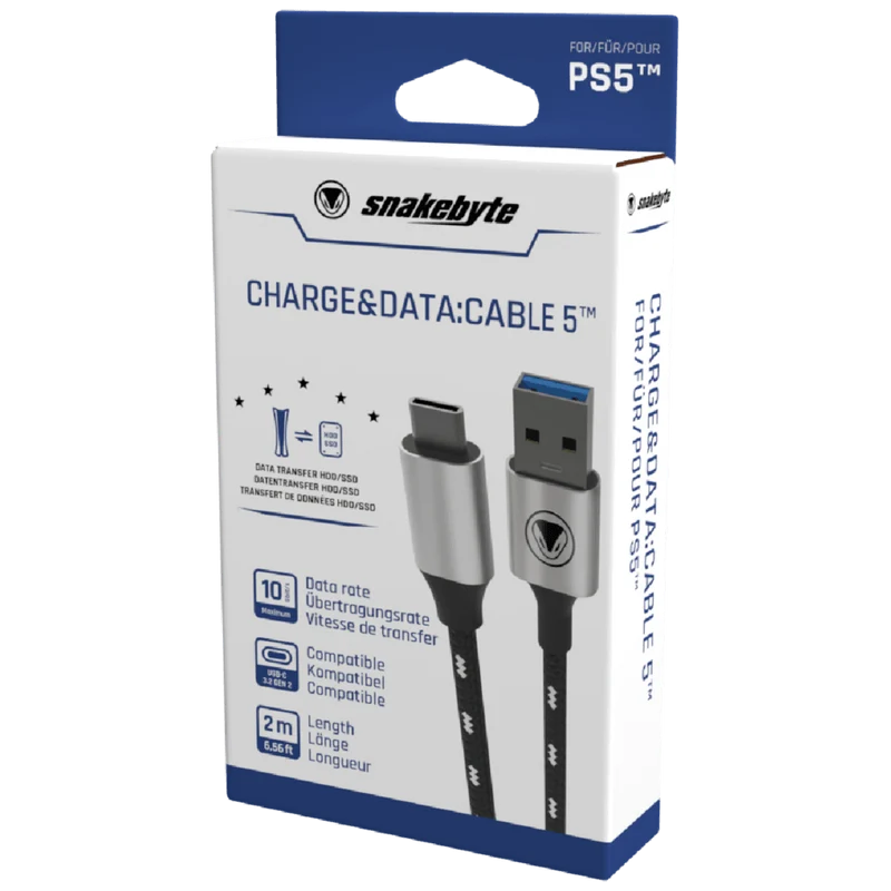 SNAKEBYTE PS5 CHARGE & DATA CABLE 5 (2M)