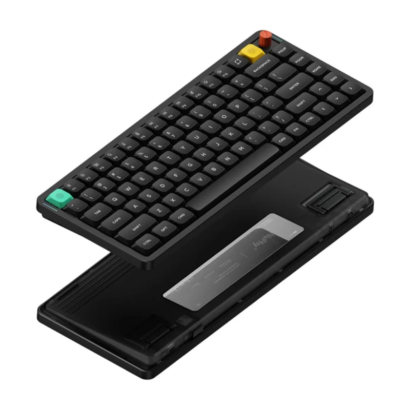 NuPhy Air75 V3 RGB Hot-Swappable 84-Key Wireless Mechanical Keyboard (Nebula Dark) (Blush Nano Switch, Red Nano Switch)