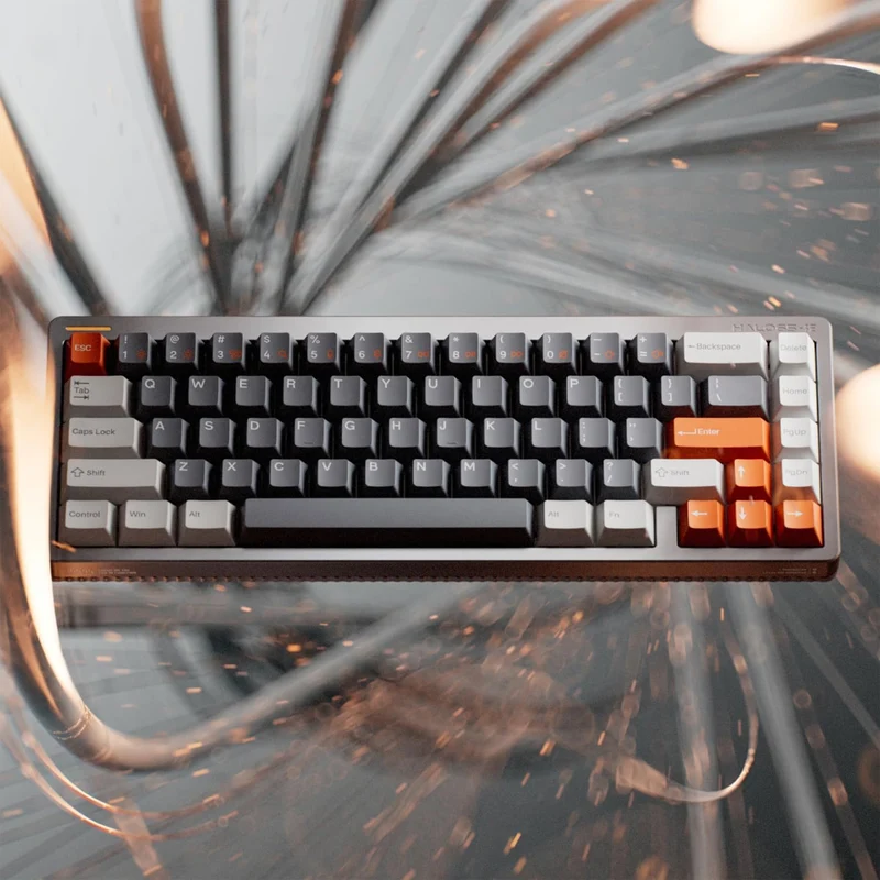 NuPhy Halo65 HE RGB 67-Key Magnetic Switch Gaming Keyboard (Space Gray) (Coral Switch, Jade Pro Switch)