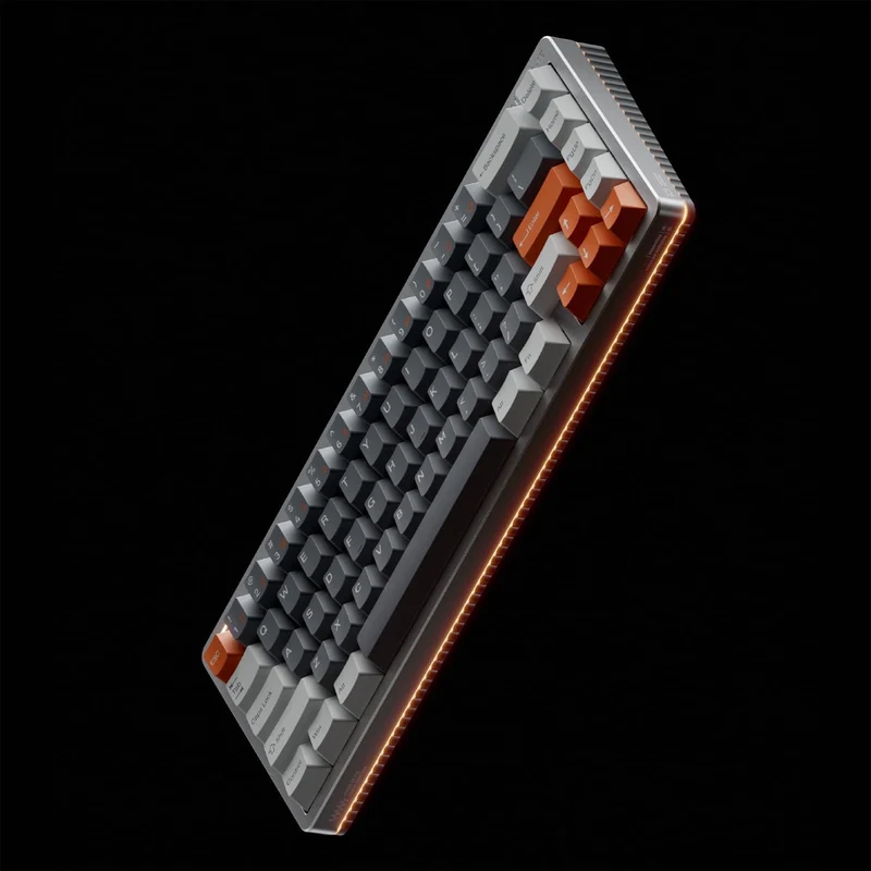 NuPhy Halo65 HE RGB 67-Key Magnetic Switch Gaming Keyboard (Space Gray) (Coral Switch, Jade Pro Switch)