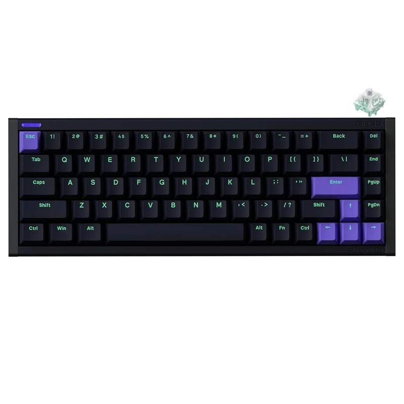 NuPhyX BH65 RGB 68-Key High-Profile Gaming Keyboard (Dark Matter) (Magnetic Jade Gaming Switch, Magnetic Jade Pro Gaming Switch)