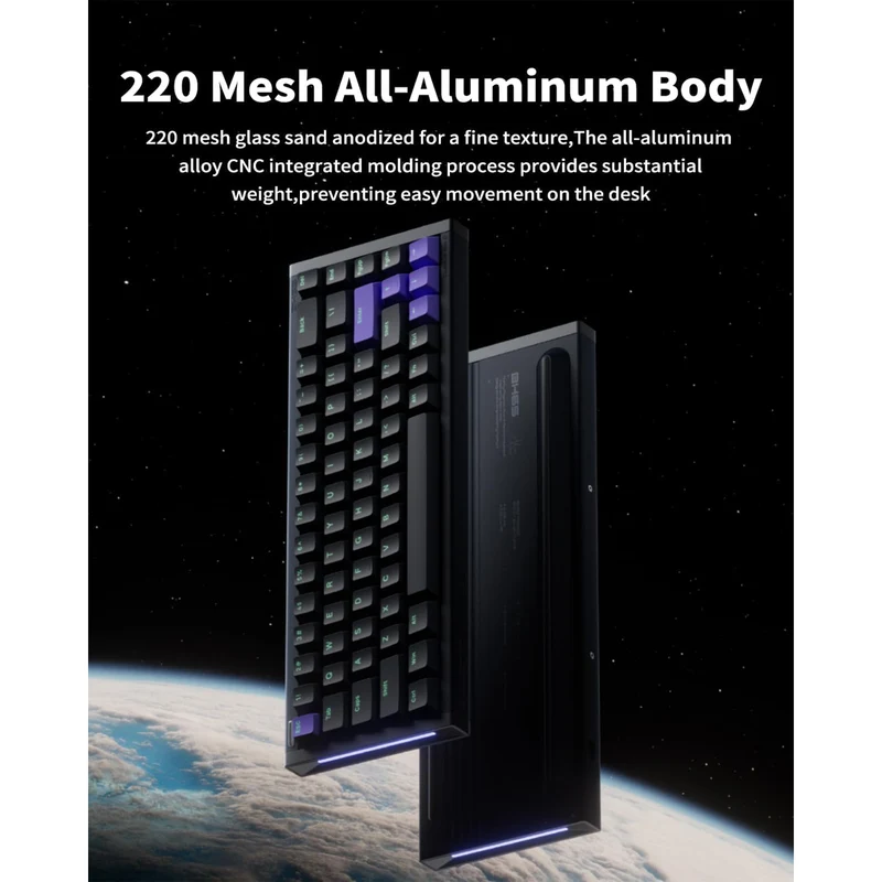 NuPhyX BH65 RGB 68-Key High-Profile Gaming Keyboard (Dark Matter) (Magnetic Jade Gaming Switch, Magnetic Jade Pro Gaming Switch)