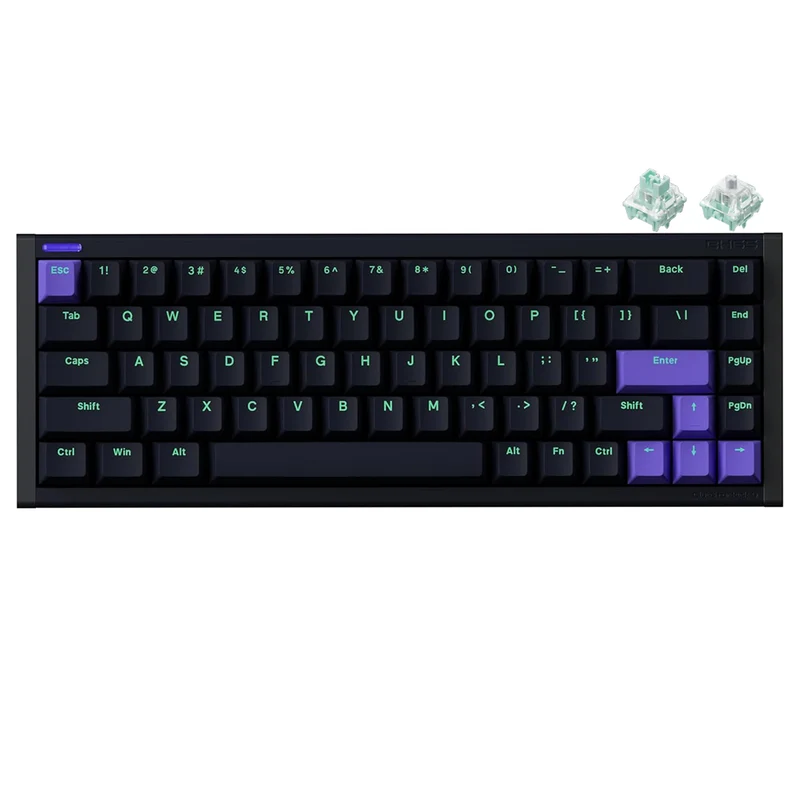 NuPhyX BH65 RGB 68-Key High-Profile Gaming Keyboard (Dark Matter) (Magnetic Jade Gaming Switch, Magnetic Jade Pro Gaming Switch)