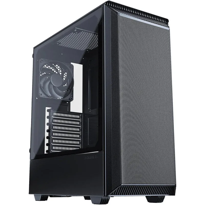Phanteks Eclipse P300A Tempered Glass Compact Mid-Tower Full Mesh Front Case (Satin Black) (PH-EC300ATG-BK01)