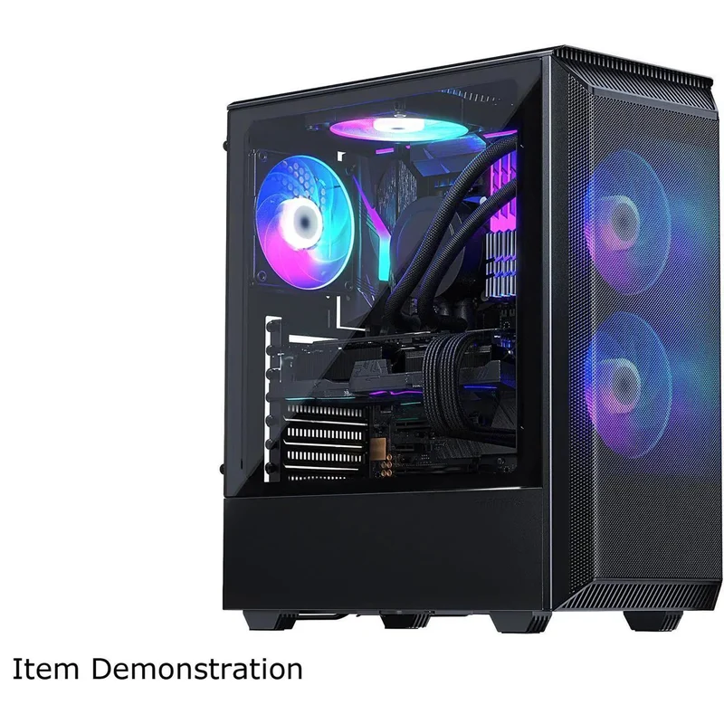 Phanteks Eclipse P300A Tempered Glass Compact Mid-Tower Full Mesh Front Case (Satin Black) (PH-EC300ATG-BK01)