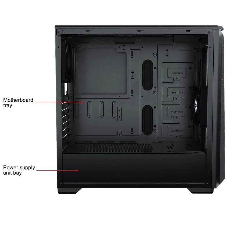 Phanteks Eclipse P400A Tempered Glass Mid-Tower Chassis Case (Satin Black) (PH-EC400ATG-BK01)