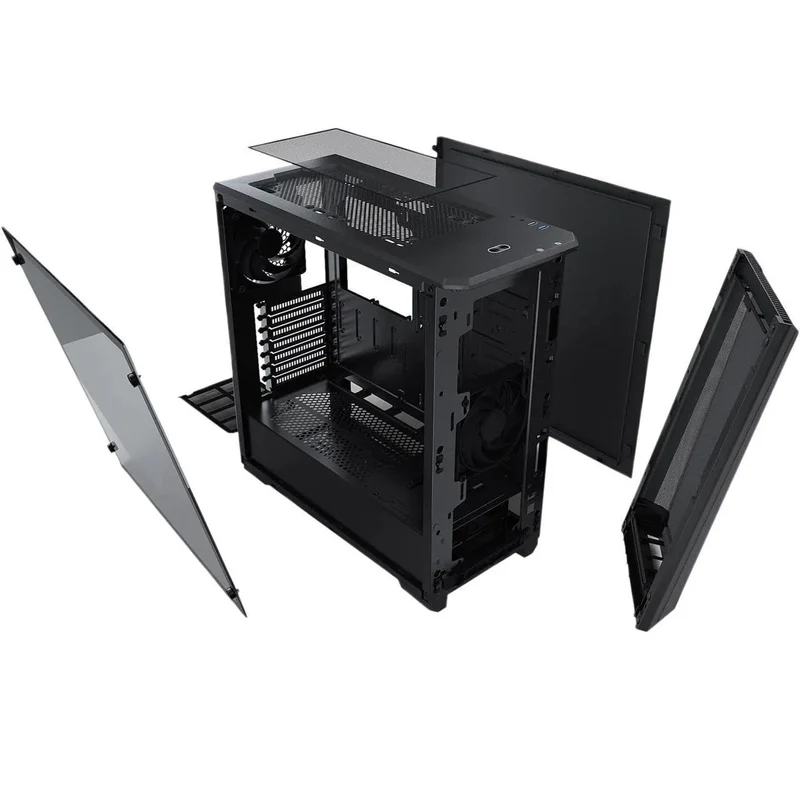 Phanteks Eclipse P400A Tempered Glass Mid-Tower Chassis Case (Satin Black) (PH-EC400ATG-BK01)