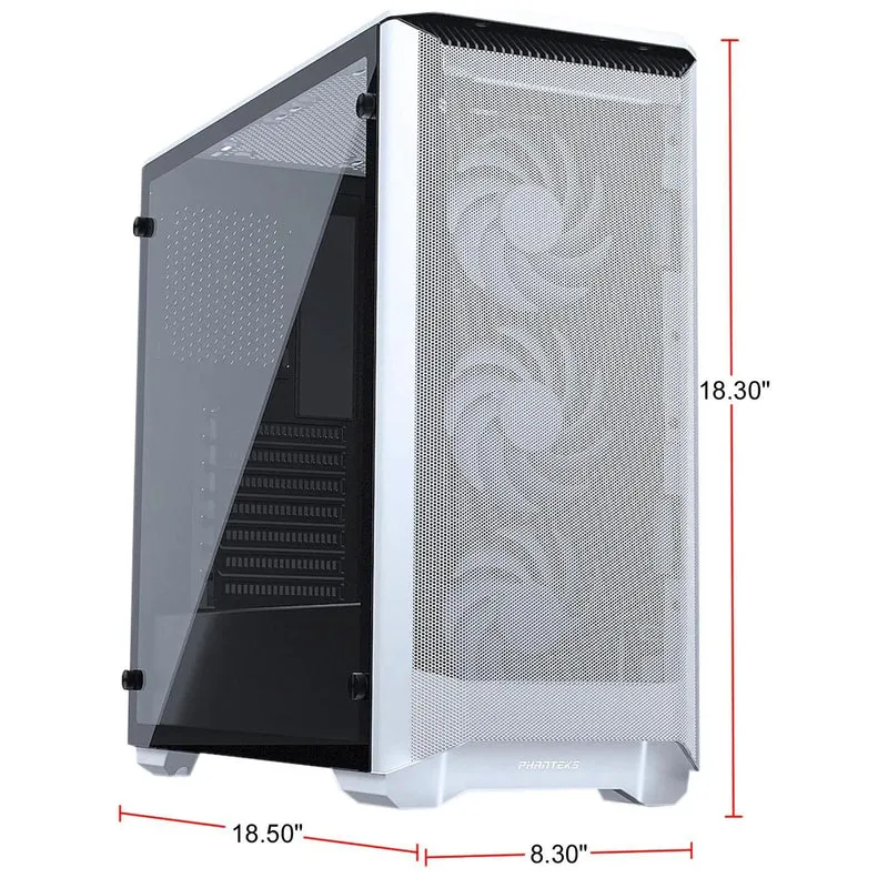 Phanteks Eclipse P400A DRGB Tempered Glass Digital Mid-Tower Chassis Case (Glacier White) (PH-EC400ATG-DWT01)