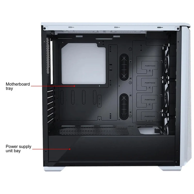 Phanteks Eclipse P400A DRGB Tempered Glass Digital Mid-Tower Chassis Case (Glacier White) (PH-EC400ATG-DWT01)