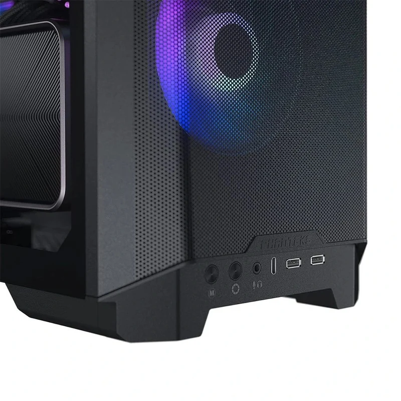 Phanteks Eclipse P200A DRGB Tempered Glass Mini-ITX Digital RGB Lightning Case (Satin Black) (PH-EC200ATG-DBK01)