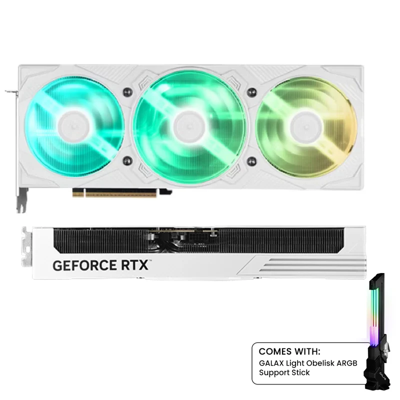 Galax RTX GeForce 5070 Ex Gamer 1-Click OC 12GB GDDR7 Graphics Card White (57NON7MDBVXW)