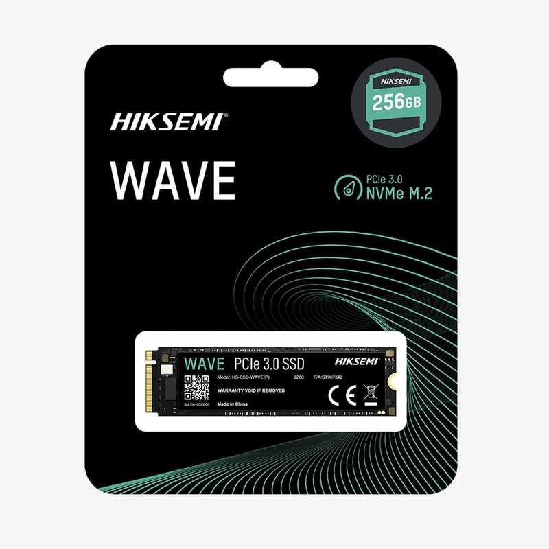 Hiksemi Wave(P) 256GB PCIe 3.0 NVMe M.2 Up to 2280MB/s Read & 1800MB/s Write 3D NAND SSD