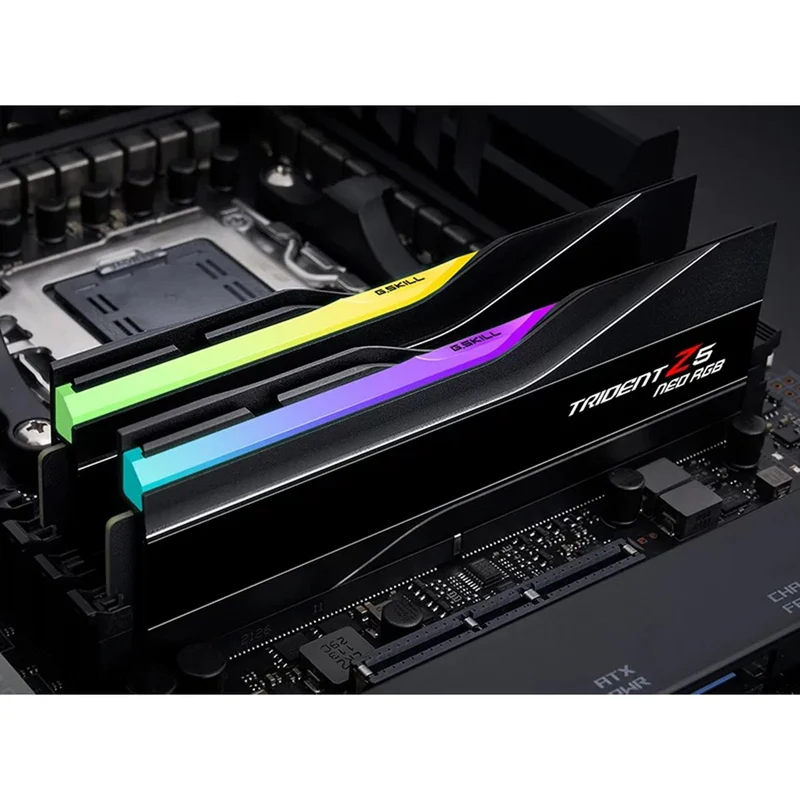 G.Skill Trident Z5 Neo RGB 64GB (2x32GB) DDR5 6000 MT/s CL30-40-40-96 1.40V AMD EXPO Desktop Memory (Matte Black) (F5-6000J3040G32GX2-TZ5NR)