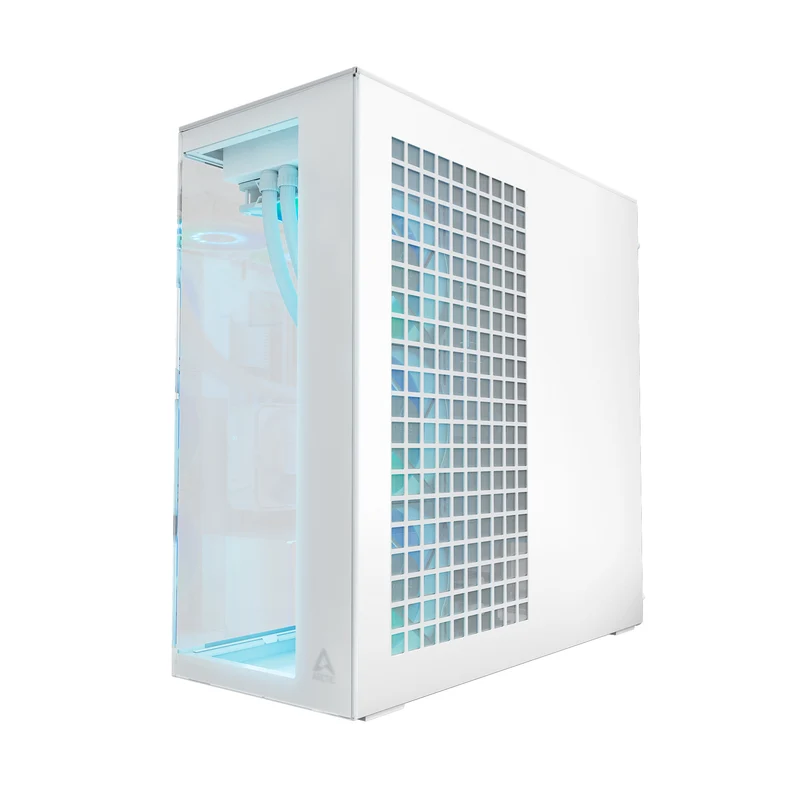 Arctic Xtender VG Tempered Glass Side Panel Premium E-ATX PC Case Vertical GPU Mounting (Black, White, Black Mirror)