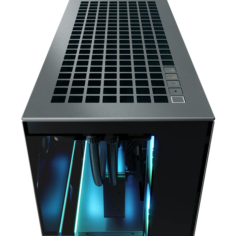 Arctic Xtender VG Tempered Glass Side Panel Premium E-ATX PC Case Vertical GPU Mounting (Black, White, Black Mirror)