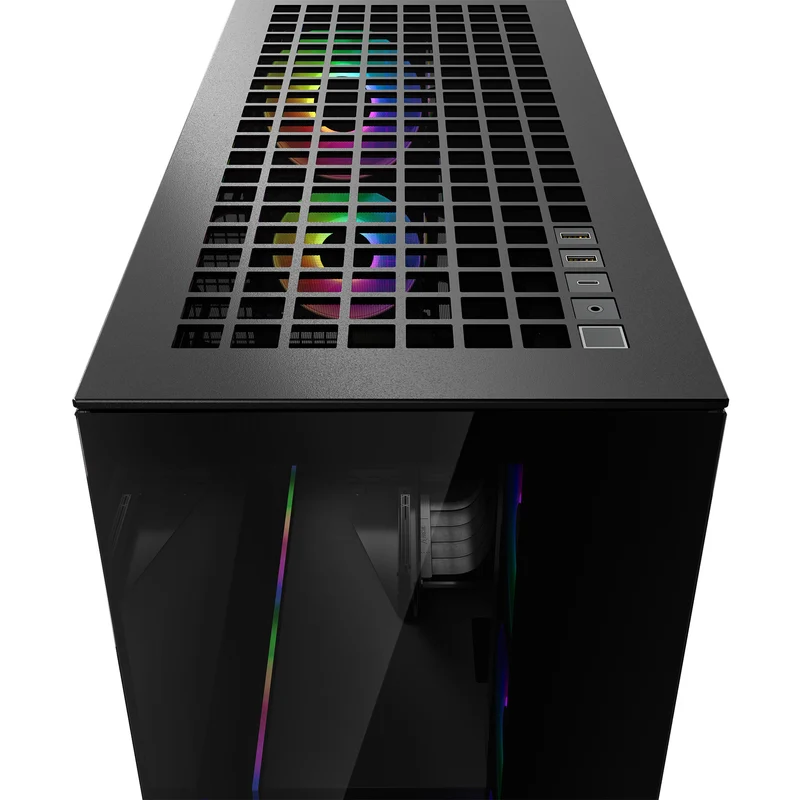 Arctic Xtender VG Tempered Glass Side Panel Premium E-ATX PC Case Vertical GPU Mounting (Black, White, Black Mirror)