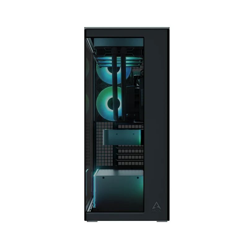 Arctic Xtender Tempered Glass Side Panel Premium E-ATX PC Case (Black, White, Mirror Black)