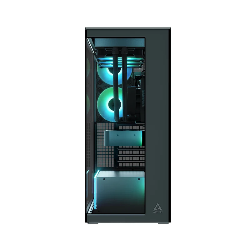Arctic Xtender Tempered Glass Side Panel Premium E-ATX PC Case (Black, White, Mirror Black)