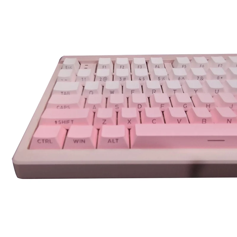 E-Yooso Z-101 RGB 101 Keys Tri-Mode Hot-Swappable Mechanical Keyboard Gradient Pink (Silverwood Switch)