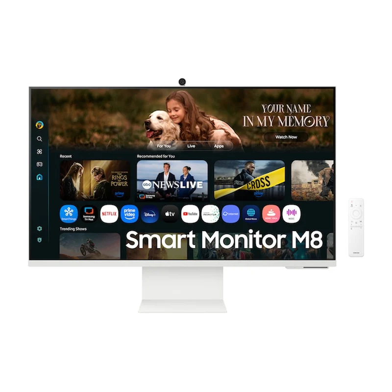 Samsung M8 M80F LS32FM803UEXXP 32" 4K (3840x2160) 60Hz 4ms GTG VA Vision AI Smart Monitor with Tilt, Pivot & Height Adjustment (Warm White)