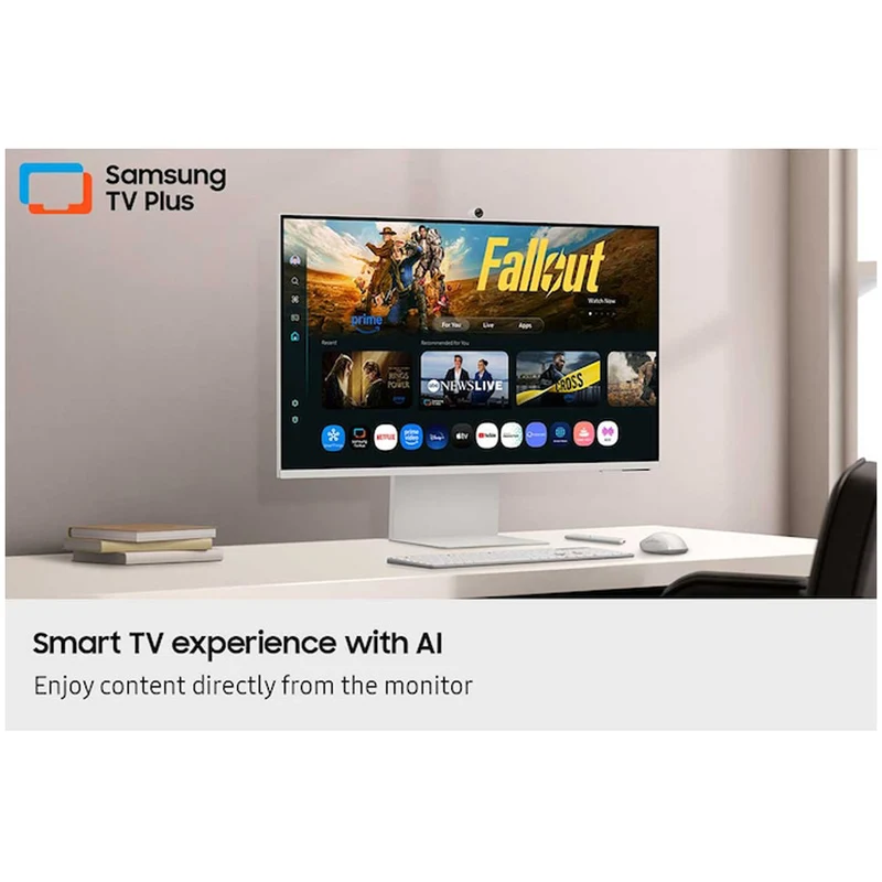 Samsung M8 M80F LS32FM803UEXXP 32" 4K (3840x2160) 60Hz 4ms GTG VA Vision AI Smart Monitor with Tilt, Pivot & Height Adjustment (Warm White)