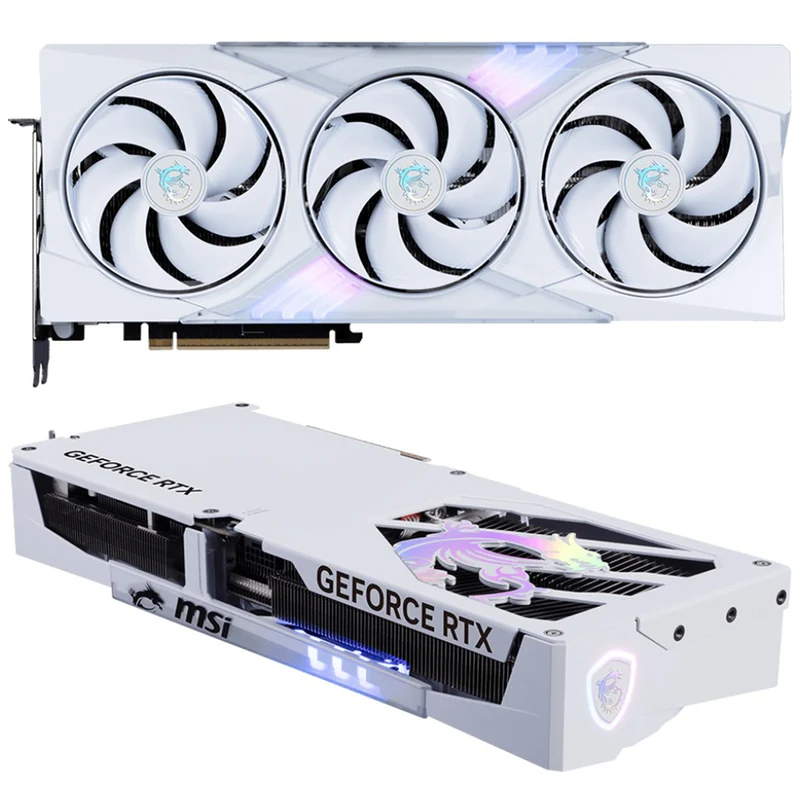 MSI GeForce RTX 5070 Ti 16GB GDDR7 Gaming Trio OC Graphics Card (White)